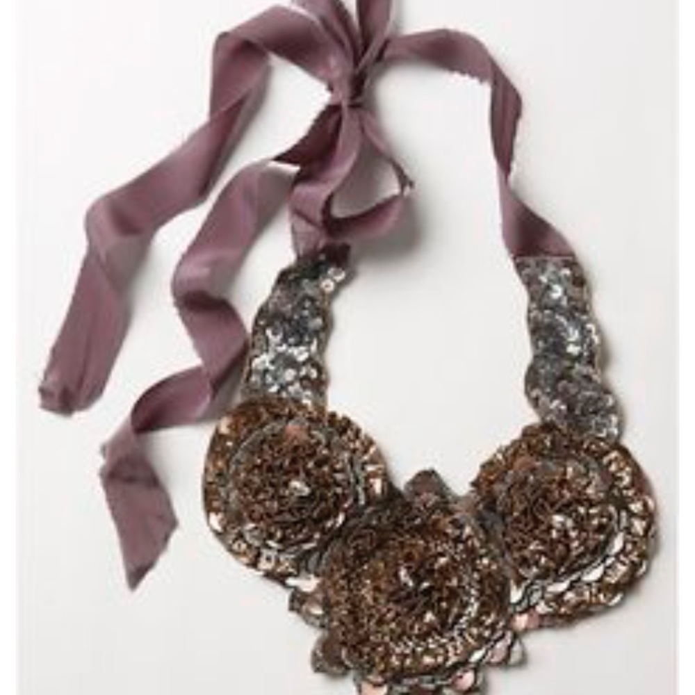 Anthropologie Autumn’s Bounty Bib Necklace